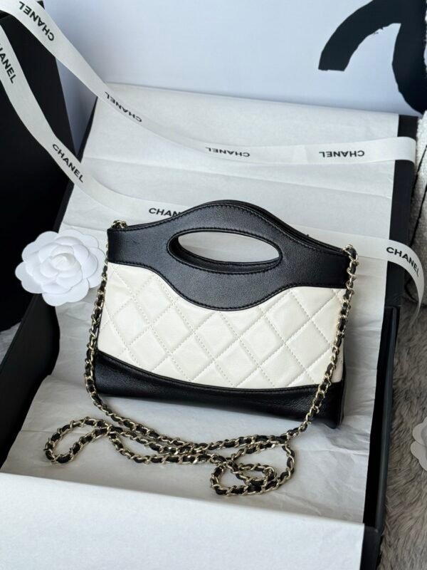Chanel Shoulder Mini Bag 31 Nano Black × White