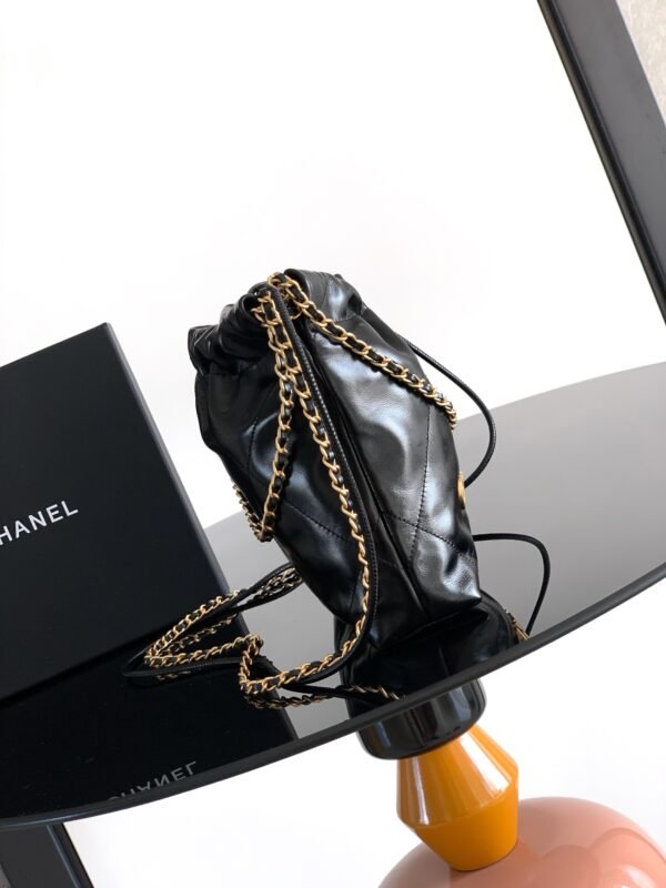 Chanel 22 Mini Handbag, Shiny Calfskin & Gold-Tone Metal