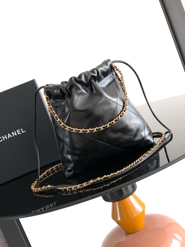 Chanel 22 Mini Handbag, Shiny Calfskin & Gold-Tone Metal