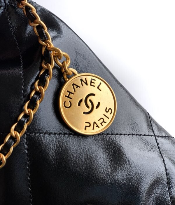 Chanel 22 Mini Handbag, Shiny Calfskin & Gold-Tone Metal