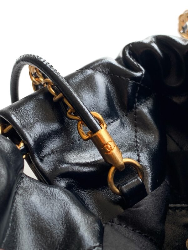 Chanel 22 Mini Handbag, Shiny Calfskin & Gold-Tone Metal