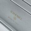 Chanel Green Lambskin Quilted Small CC Dynasty Vanity Case With Chain