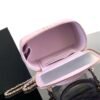 Chanel Purple Lambskin Quilted Small CC Dynasty Vanity Case With Chain