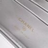 Chanel Grey Lambskin Quilted Small CC Dynasty Vanity Case With Chain