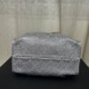Chanel 25 Small Handbag Metallic Grained Calfskin & Gold-Tone Metal Silvery