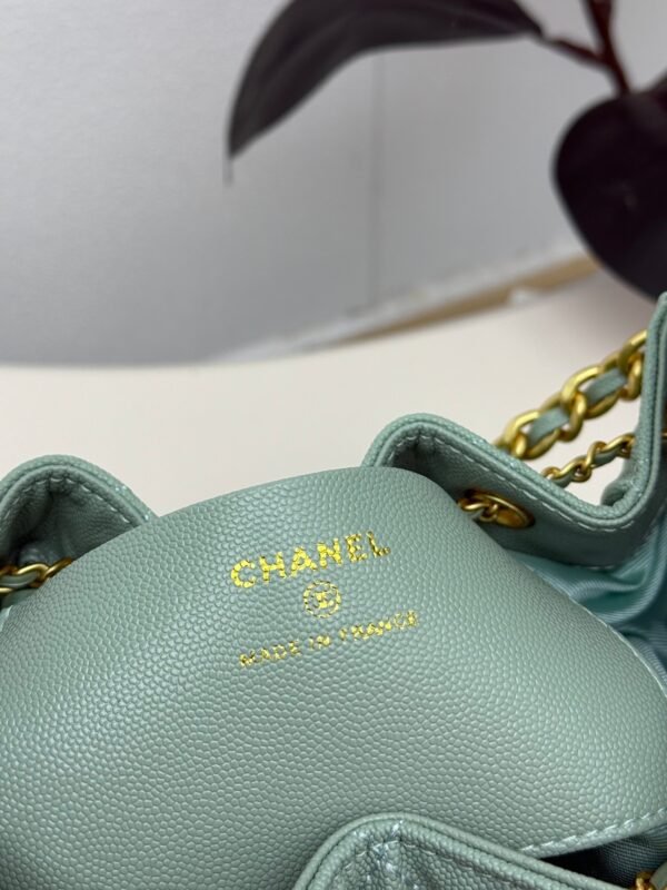 Chanel 25 Small Handbag Grained Calfskin & Gold-Tone Metal Green Caviar