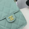 Chanel 25 Small Handbag Grained Calfskin & Gold-Tone Metal Green Caviar
