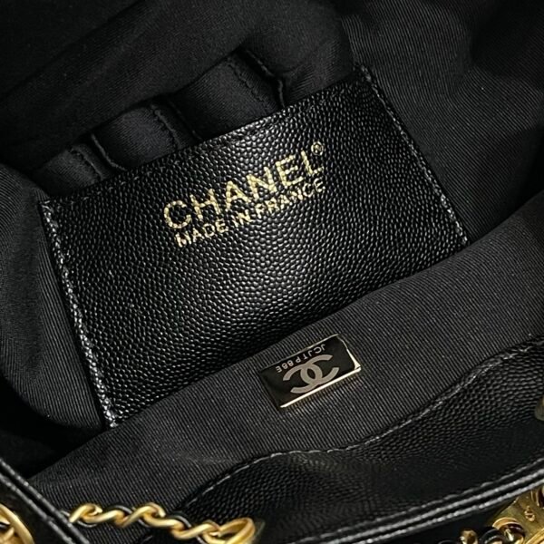 Chanel 25 Small Handbag Grained Calfskin & Gold-Tone Metal Black