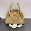 Chanel 25 Small Handbag Grained Calfskin & Gold-Tone Metal Dark Beige