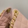 Chanel 25 Small Handbag Grained Calfskin & Gold-Tone Metal Light Pink