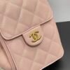 Chanel 25 Small Handbag Grained Calfskin & Gold-Tone Metal Light Pink