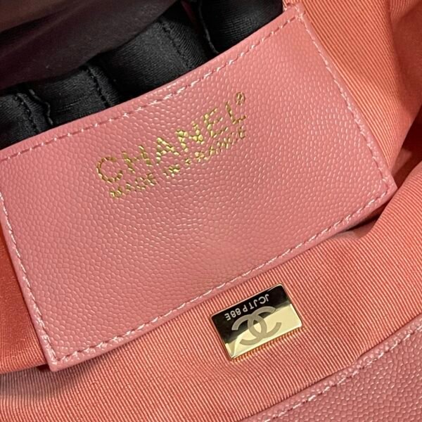 Chanel 25 Small Handbag Grained Calfskin & Gold-Tone Metal Pink