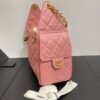 Chanel 25 Small Handbag Grained Calfskin & Gold-Tone Metal Pink