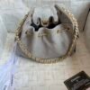 Chanel 25 Medium Handbag Washed Denim & Gold-Tone Metal Grey