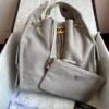 Chanel 25 Big Handbag Washed Denim & Gold-Tone Metal Grey