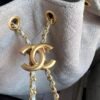 Chanel 25 Big Handbag Washed Denim & Gold-Tone Metal Grey