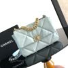 Chanel 19 Handbag Shiny Lambskin, Gold-Tone, Silver-Tone & Ruthenium-Finish Metal Green