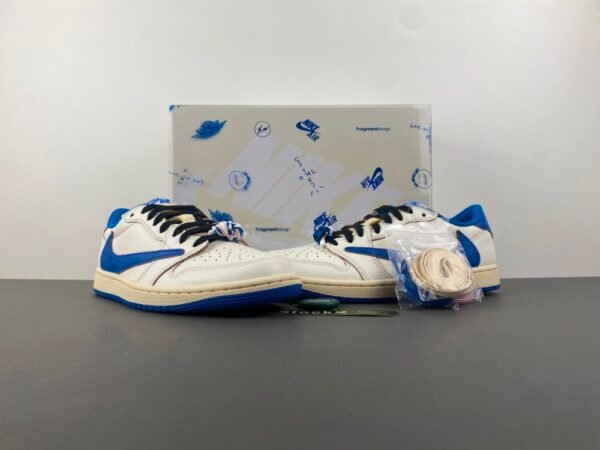 Jordan 1 Retro Low OG SP Fragment x Travis Scott Sail Military Blue DM7866-104
