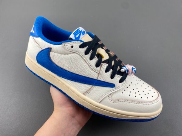 Jordan 1 Retro Low OG SP Fragment x Travis Scott Sail Military Blue DM7866-104