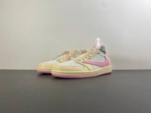IQ7604-100.1 Jordan 1 Retro Low OG SP Travis Scott Shy Pink IQ7604-100