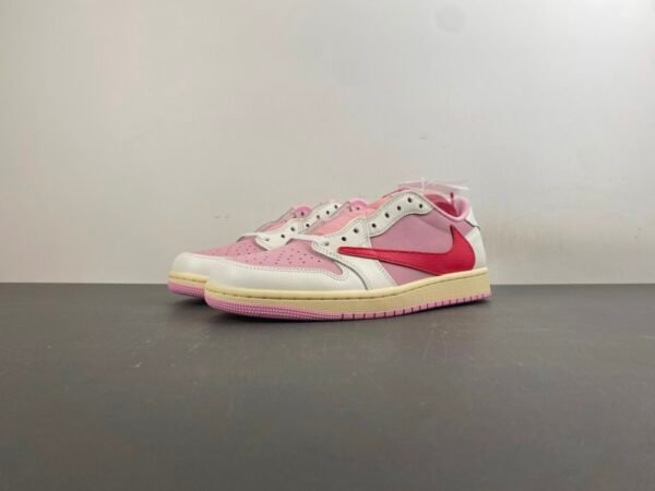 Jordan 1 Retro Low OG SP Travis Scott Sail Tropical Pink  IQ7604-101