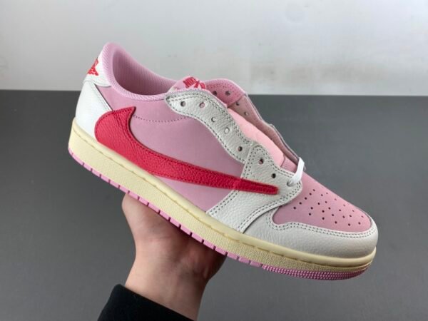 Jordan 1 Retro Low OG SP Travis Scott Sail Tropical Pink  IQ7604-101